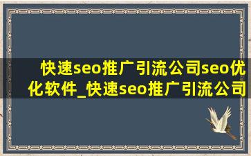 (快速seo推广引流公司)seo优化软件_(快速seo推广引流公司)seo优化