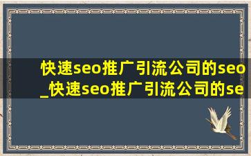 (快速seo推广引流公司)的seo_(快速seo推广引流公司)的seo优化公司