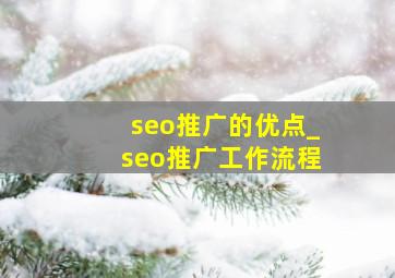 seo推广的优点_seo推广工作流程