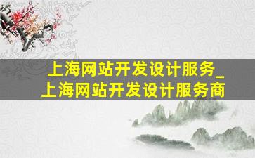上海网站开发设计服务_上海网站开发设计服务商