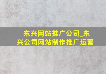 东兴网站推广公司_东兴公司网站制作推广运营