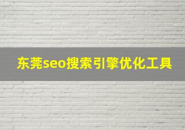 东莞seo搜索引擎优化工具