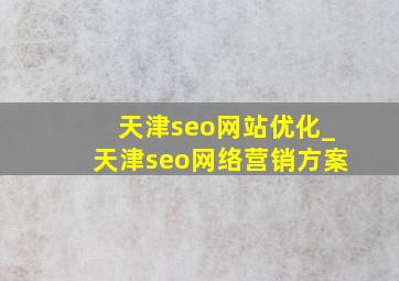 天津seo网站优化_天津seo网络营销方案