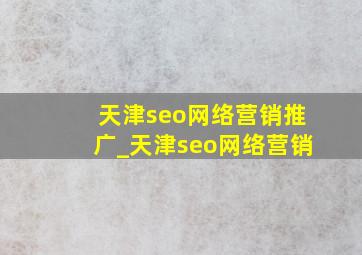 天津seo网络营销推广_天津seo网络营销