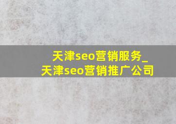 天津seo营销服务_天津seo营销推广公司