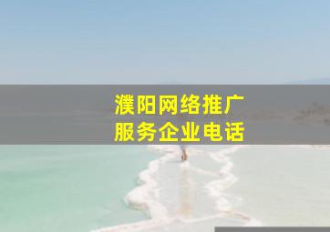 濮阳网络推广服务企业电话